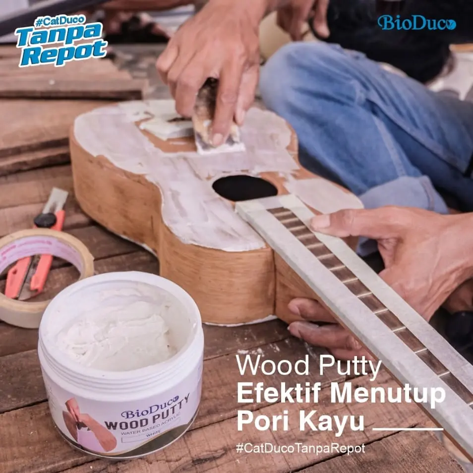 Dempul Kayu Putih untuk Finishing Solid, Pengertian, Fungsi, dan Cara Pakainya